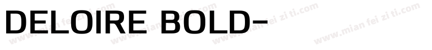 Deloire Bold字体转换